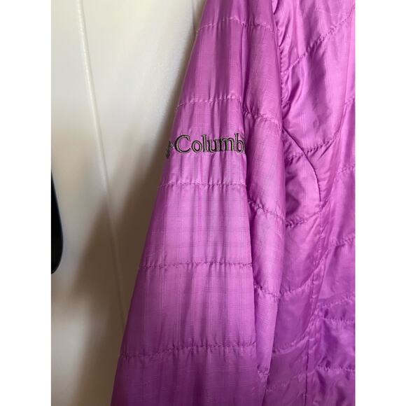 Columbia Girls‎ Jacket Size Medium 10 12 Quilted Lightweight Lavender Coat - Picture 4 of 7